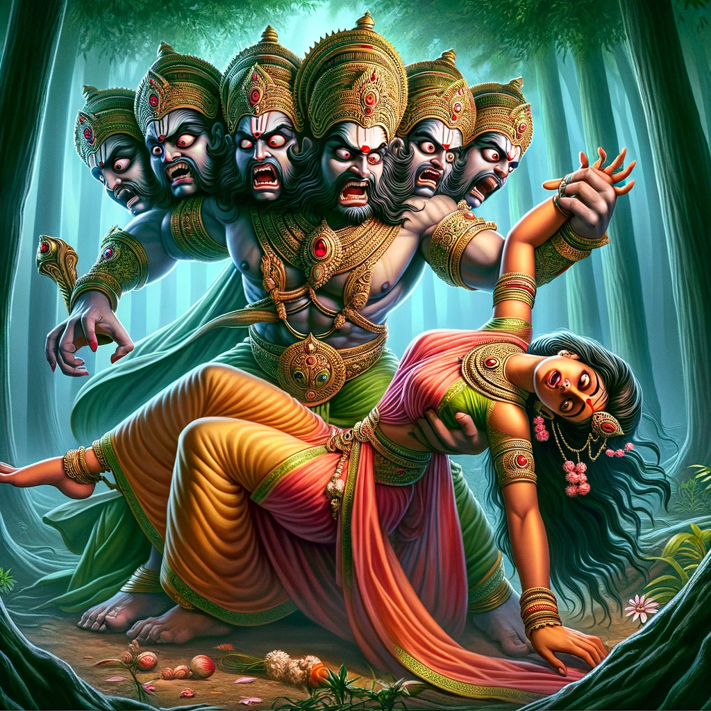 Ravana Kidnaps Sita
